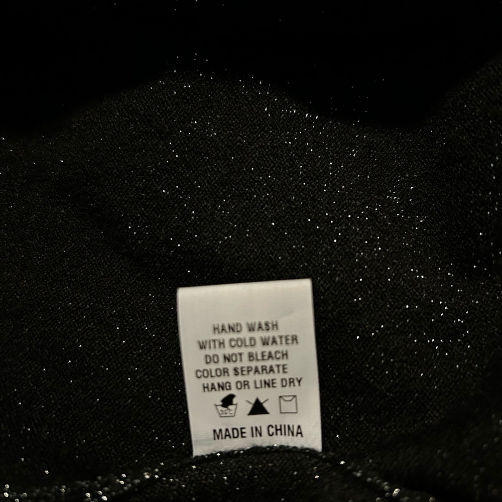 NWT ALTAR’D State Long Black‎ Sparkly Tunic Size Small-Medium - Picture 6 of 9